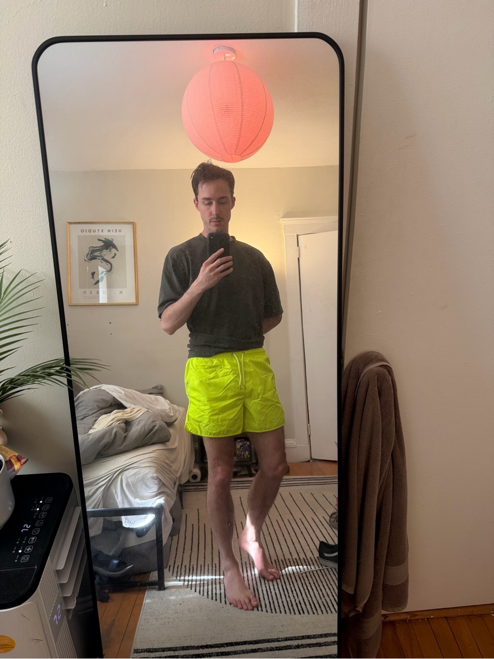 Zara Neon Yellow Men’s Swim/Active Shorts